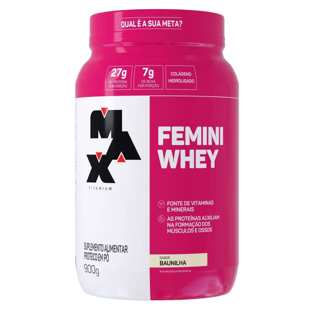 MAX FEMINI WHEY POTE 900G