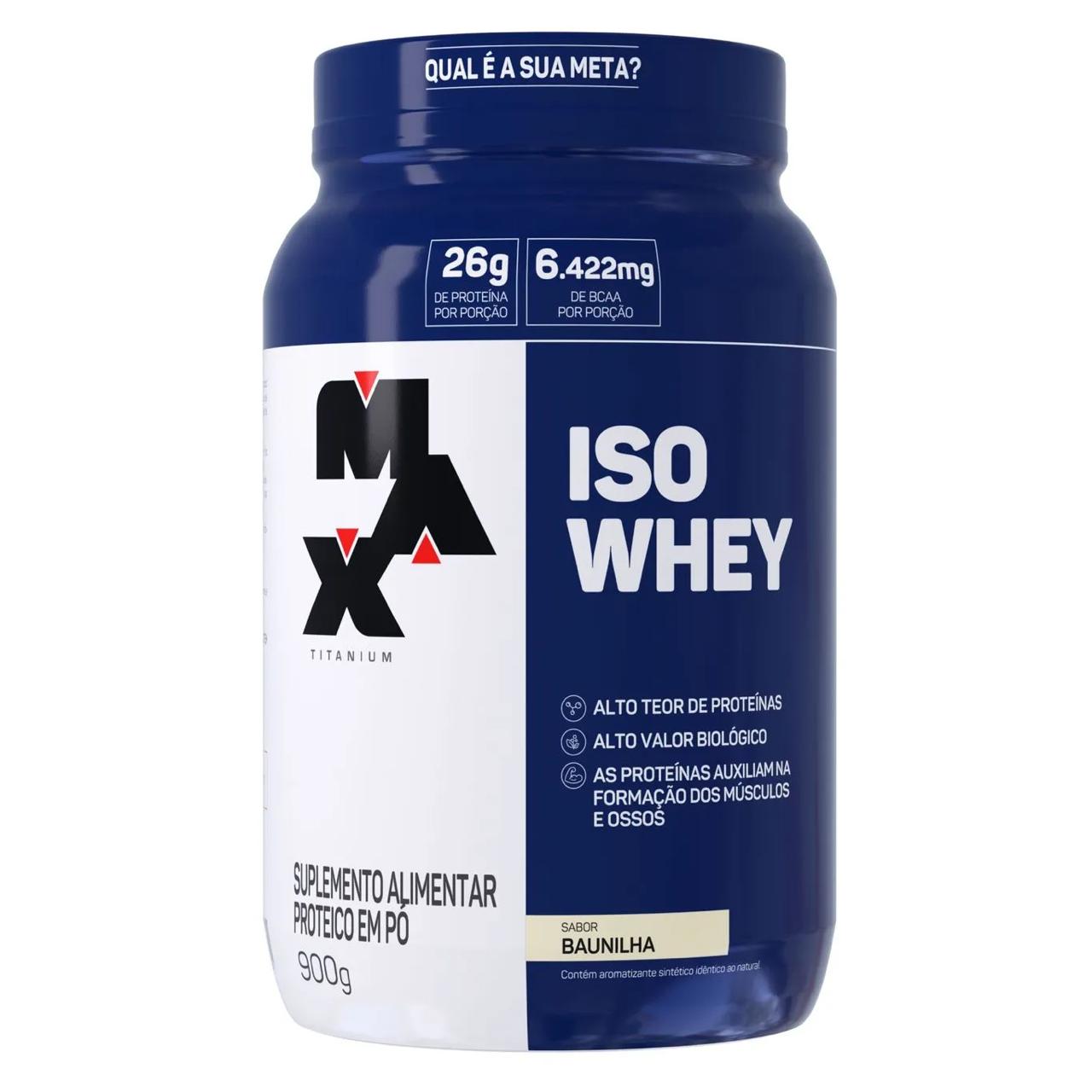 MAX WHEY ISOLADO 900G